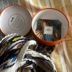 Hermes pleated scarf